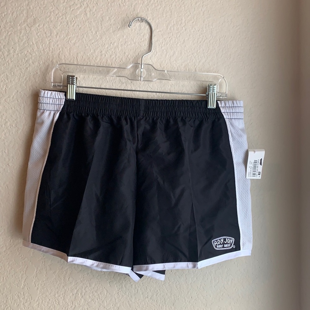 Women’s Black Ron Jon Athletic Shorts